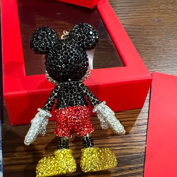 Disney x BaubleBar Mickey Mouse Classic Pave Bag Charm New - Picture 3 of 5